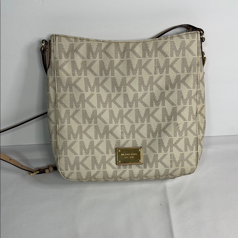 Michael Kors Cream Logo Crossbody Bag